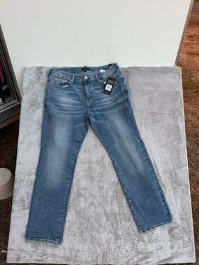 True Religion Ricky Relaxed Straight Jeans SN Light Delightful Wash Sz 38x32